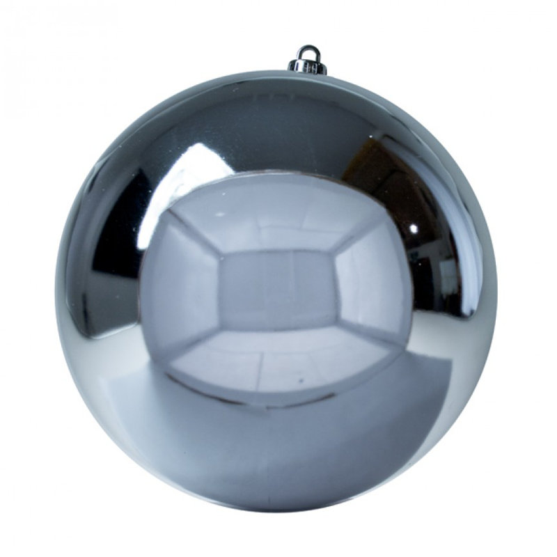 Bauble, 25cm H x 25cm W x 25cm D, Black Shiny