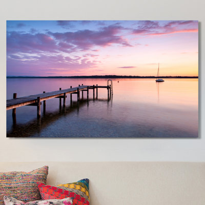 «Out by the Dock», reproduction de photo sur toile tendue