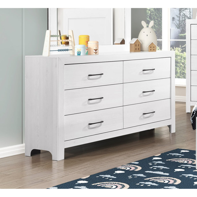 Commode double l 58,5 po Claudette, Blanc