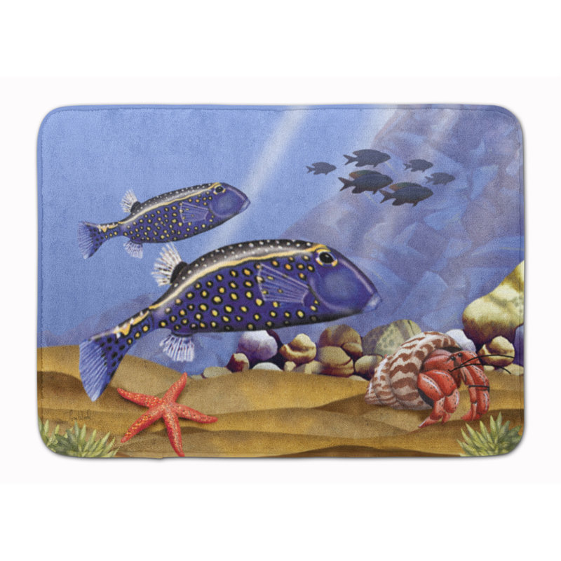 Tapis pour salle de bain en mousse à mémoire de forme imaginaire 8 undersea