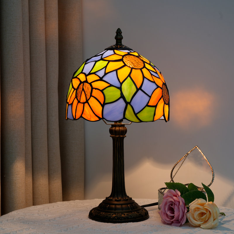 Lampe de table 14 po H Tiffany, Sunflower