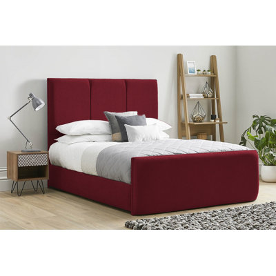Ledley Kailua Upholstered Bed Frame - Plush Velvet with Headboard and Sprung Slats
