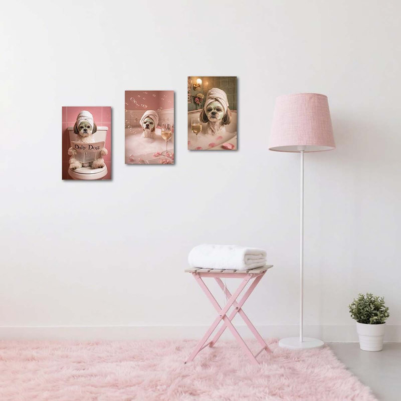 3 Piece Wrapped Canvas Print, 60 cm H x 40 cm W
