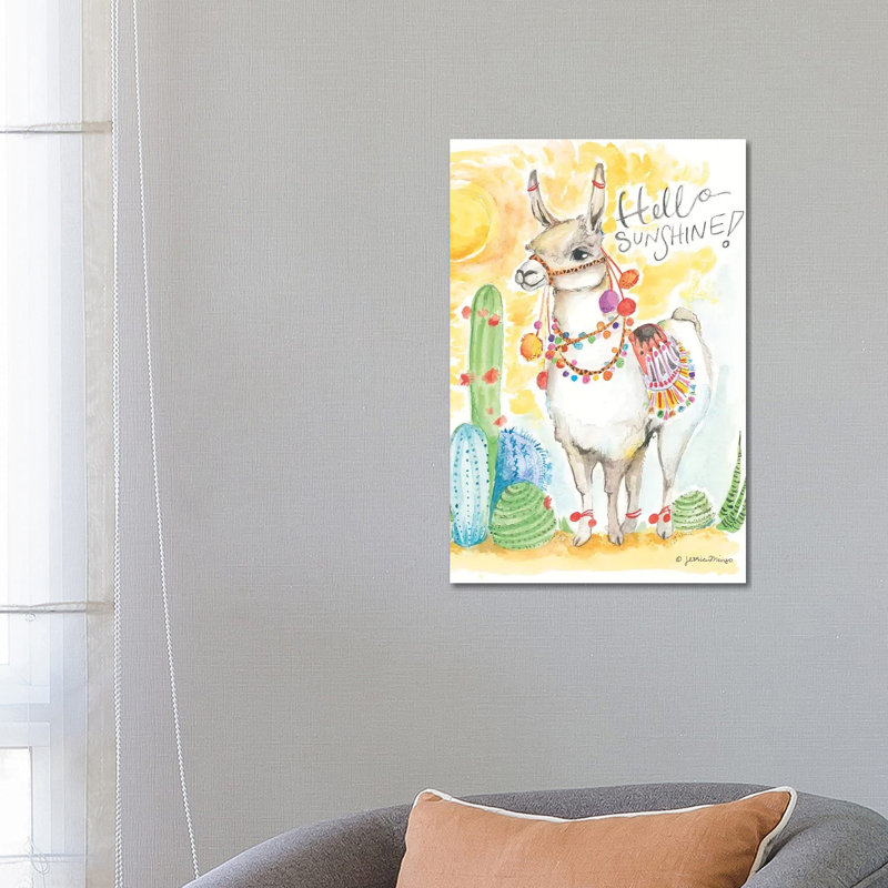 Hello Sunshine by Jessica Mingo - Wrapped Canvas Painting, 66.04cm H x 45.72cm W x 1.91 cm D