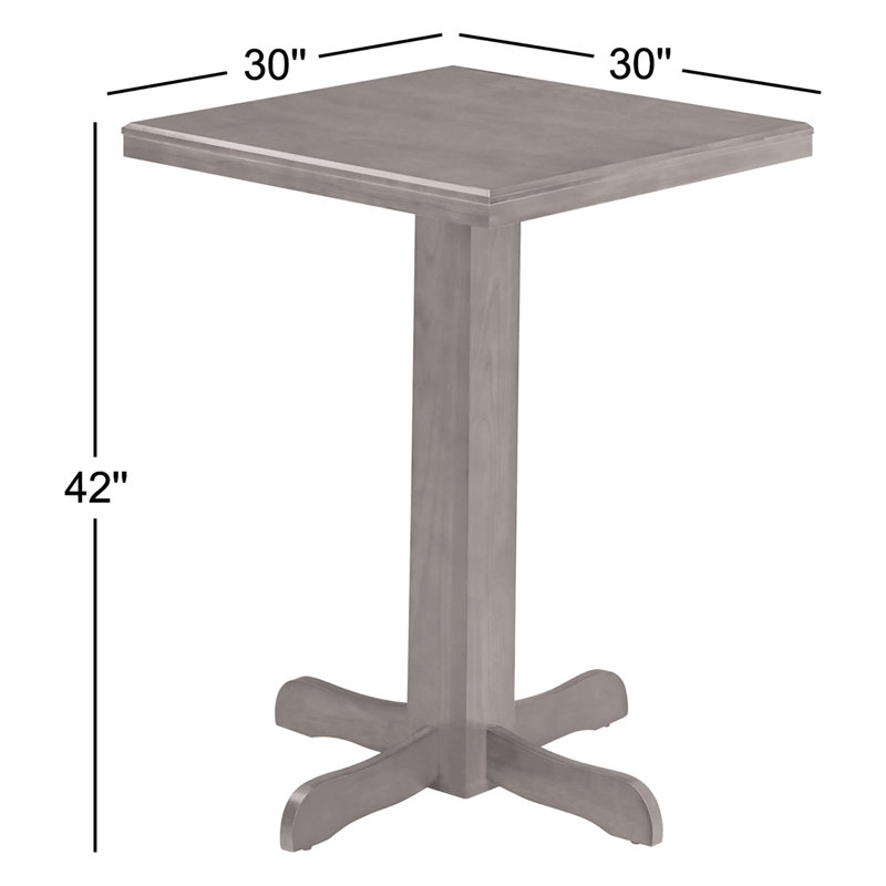 Costilla Square Pub Table By RAM Game Room, English Tudor