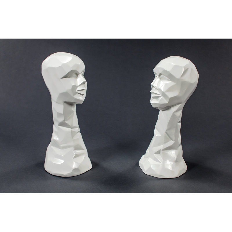 Statue, 20" H x 9.5" W x 8.5" D, White