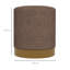 Ackeem 40cm Wide Round Solid Colour Footstool Ottoman-187392216