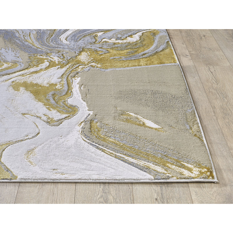 Abstract Indoor Rug, Rectangle 6'7" x 9'6"