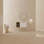 Meuble-lavabo à fermeture en douceur avec lavabo et tablettes