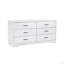 Commode 6 tiroirs en bois aggloméré (commode)-478814208