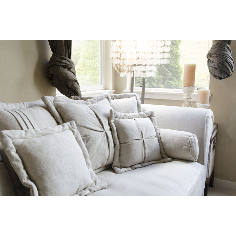 Canapé et méridienne réversible avec repose-pieds en microfibre / microsuède de 136 po Bella