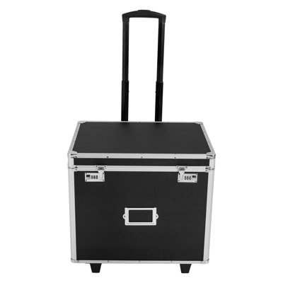Lockable File Organizer Storage Box With Wheels