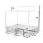 Lit plateforme en métal avec forme de maison-505146710-505146709