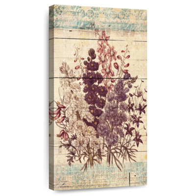 Fleurs sur bois