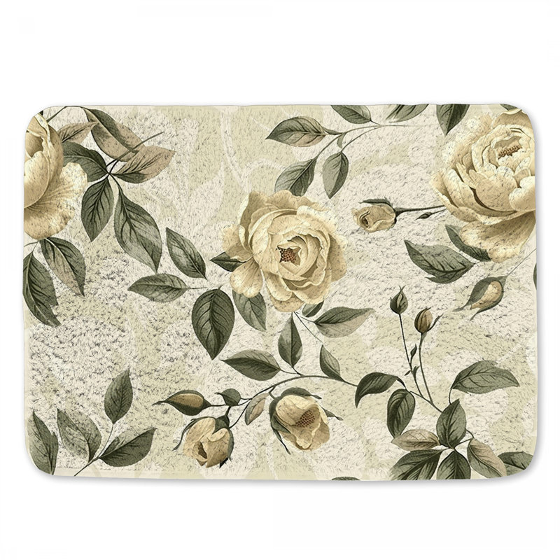 Tesse Microfiber / Microsuede Non-Slip Bath Mat, 21"W x 34"L