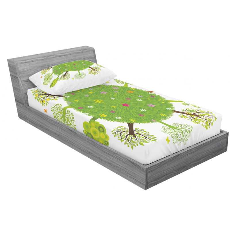 Microfiber Sheet Set, Twin Sheet Set + Fitted Sheet + 1 Pillowcase