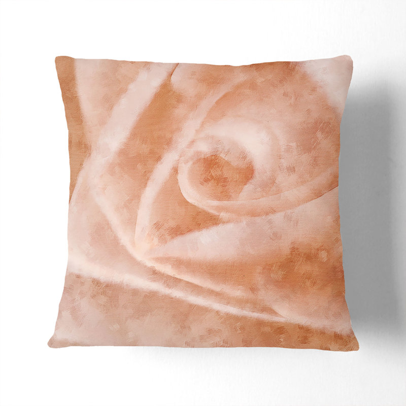 Light Painting Cushion with Filling, 55cm H x 55cm W x 20cm D, White