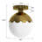7.87" W 1-Light Globe Semi Flush Mount-756108196