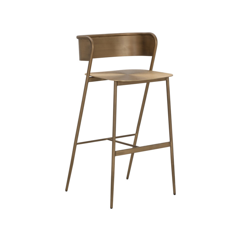 TABOURET DE COMPTOIR Syed - GUNMETAL, Tabouret de comptoir (siège d'une hauteur de 25,5, Or antique