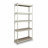 WHITE Bookcase 36-in W x 12-in D x 72-in H Color + oak MDF 5-TIER 200lbs-1932426729