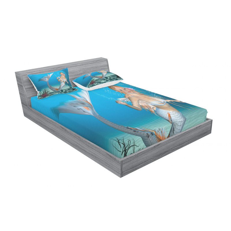 Microfiber Sheet Set, Queen Sheet Set with Fitted Sheet