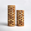 Thalia 15.85'' Handmade Solid Wood Table Vase