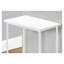 Table d'appoint moderne - petite table d'appoint avec rangement à 2 niveaux, table de bout étroite pour le salon et la chambre à coucher, design contemporain blanc et noir