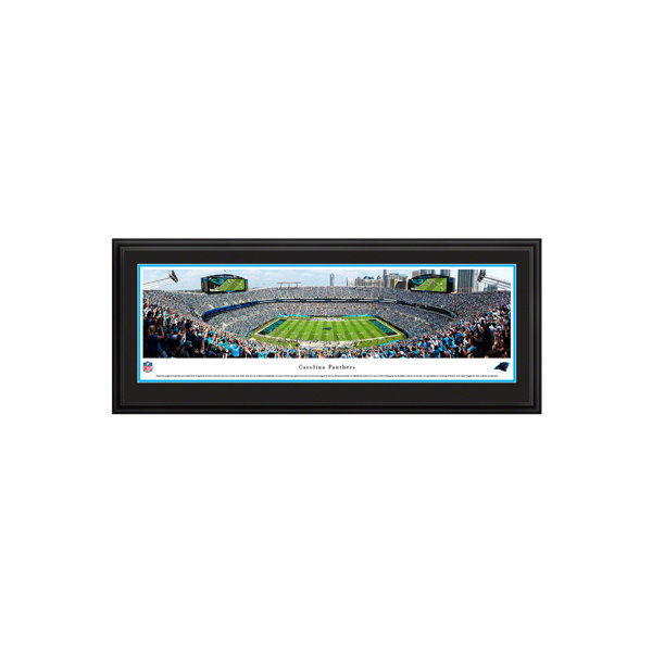 Carolina Panthers 11'' x 19'' Framed Team City Map Sign 