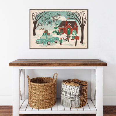 "Winter Bliss I" par Janelle Penner - cadre flottant, impression sur toile