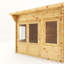 Mercia 10ft x 10ft Curved Roof Log Cabin (44mm)
