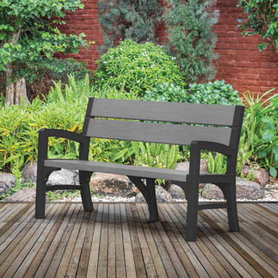 Gartenbank Grate aus Kunststoff