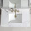 Ensemble de meuble-lavabo simple 36 po avec plateau blanc en pierre d'ingénierie Jadarrien