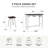 3PC Hanging Counter Height Dining Stool Set