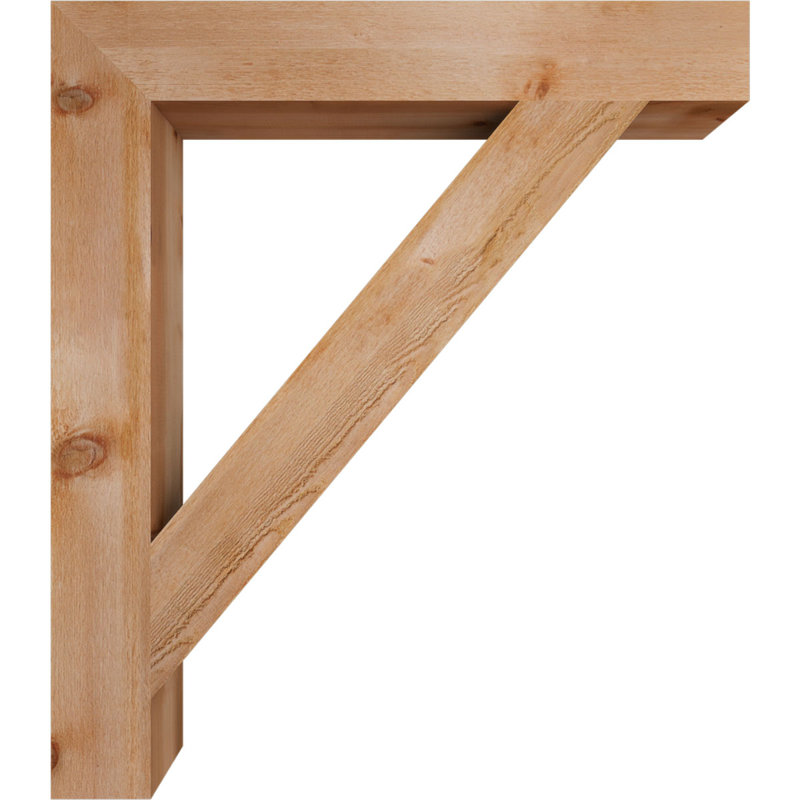 Support de bloc traditionnel, H 48 po x l 6 po x P 42 po, Cèdre rouge de l'Ouest (scié brut)