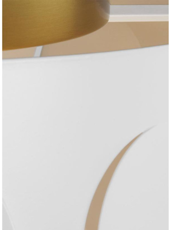 Dottie 2 - Light Flush Mount, Burnished Brass