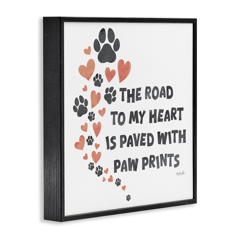 Road To My Heart, estampe numérique par Lauren Rader, Giclée encadrée noir minuit, H 17 po x l 17 po