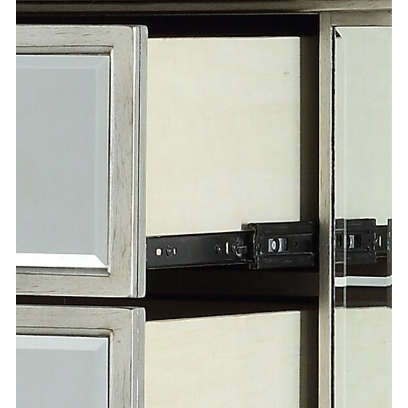 Armoire de rangement à large tiroir avec commode à miroir Varian