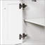 Meuble-lavabo moderne de 24 po avec lavabo supérieur, rangement à 2 niveaux, lavabo simple et grandes tablettes pour une organisation améliorée