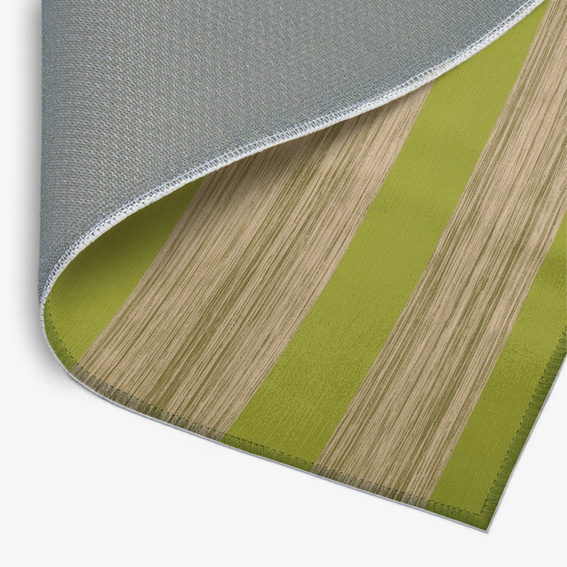 Tapis intérieur / extérieur brun HorizontalStripes, Rectangulaire 2 pi x 3 pi