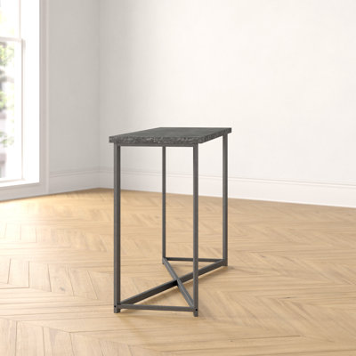 Gateshead Jamestown Console Sofa Table Rustic Wood Grain and Metal