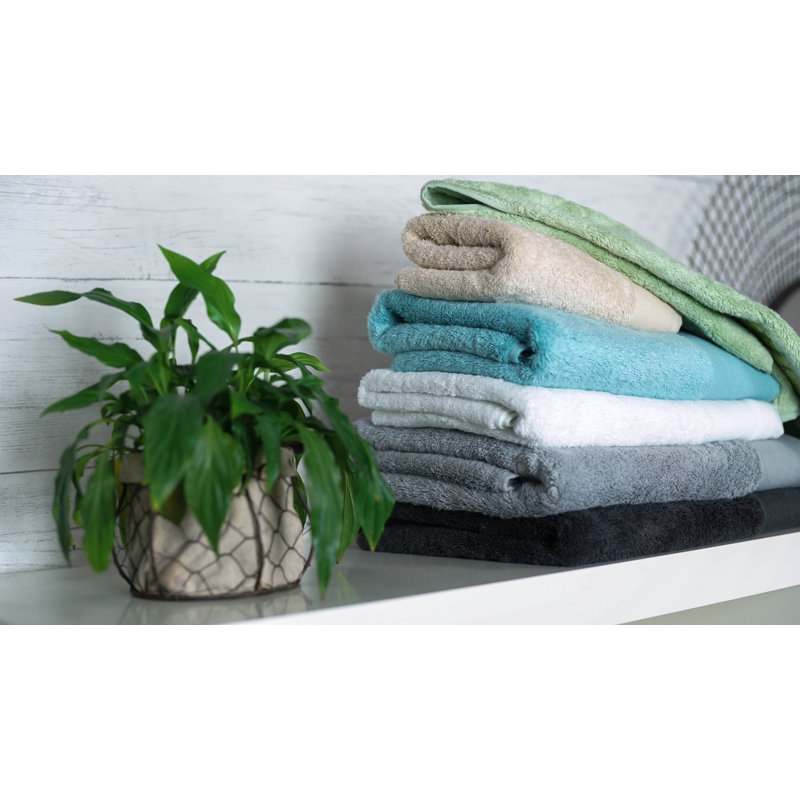 Demarien 2 Piece Sustainable Bamboo Face Cloths, Grey