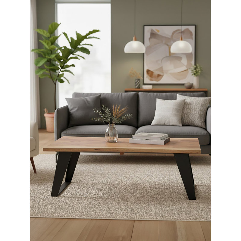 Surax Acacia Wood Coffee Table