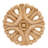 5-1/2 in x 5/8 in Unfinished Large Hand Carved Solid Hard Maple Decorative Rosette Wood Applique