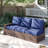 3 -Person Rattan Patio Safo With Cushions-120236778