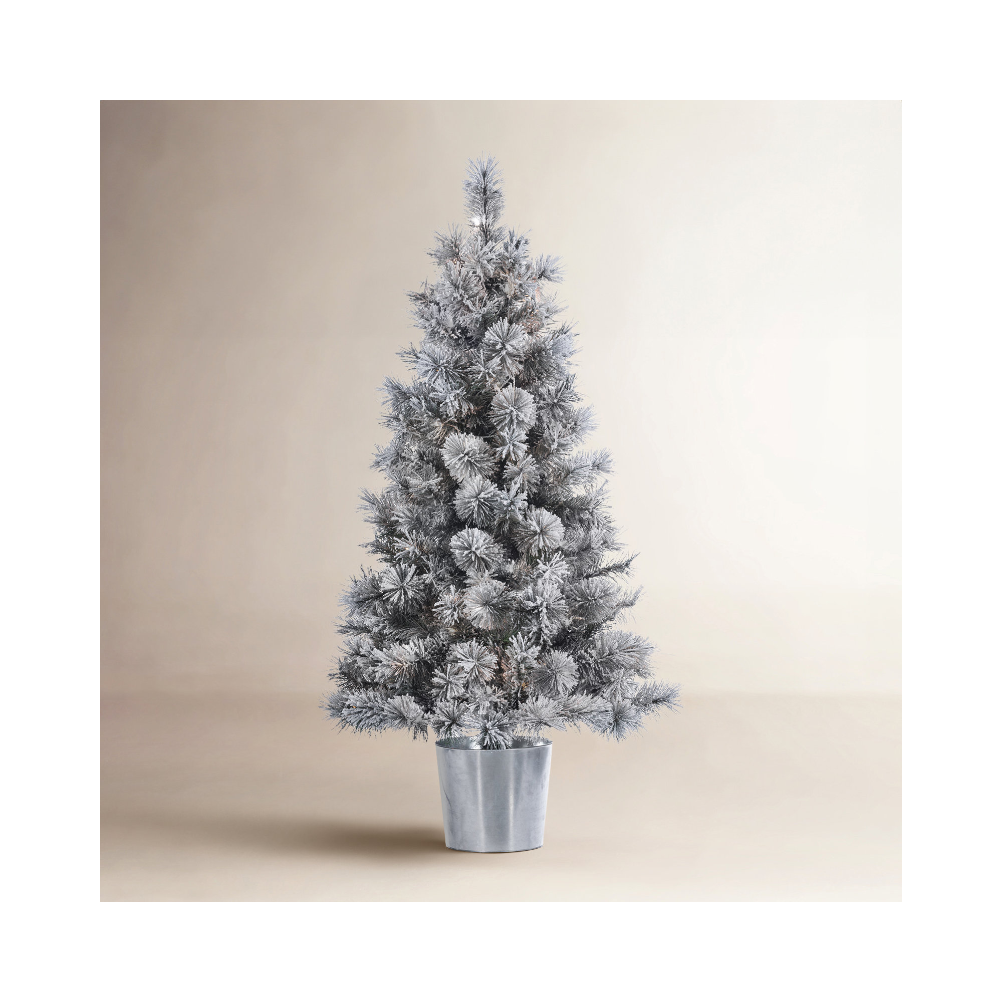 54' Lighted Artificial Pine Christmas Tree