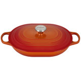 Le Creuset Signature Enameled Cast Iron 3.75 Qt Oval Casserole with Lid