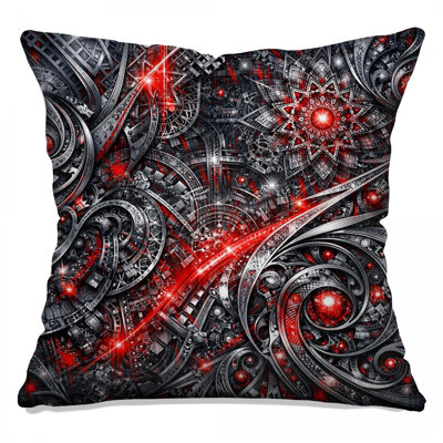 Intricate Fractal Artwork Double Sided Throw Pillows