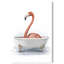 «Bathaign Flamingo», peinture sur toile à cadre flottant-58869384-58869377-119891395