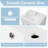 24" Bathroom Single Vanity with Ceramic Sink, Soft-Close Door Cabinet and Drawers-1776987607