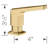 Rivana Soap Dispenser - Satin Gold-66477601